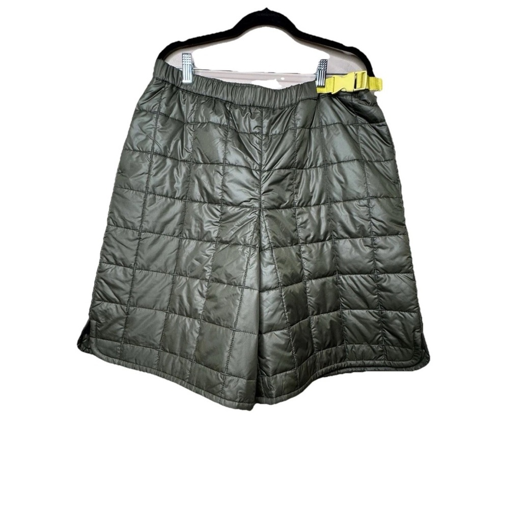 NWT Tory Burch Light Olive Quilted Shorts Size XL Rare D22